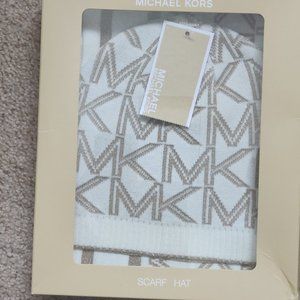 Michael Kors Women's Metallic MK Diamond Logo Scar